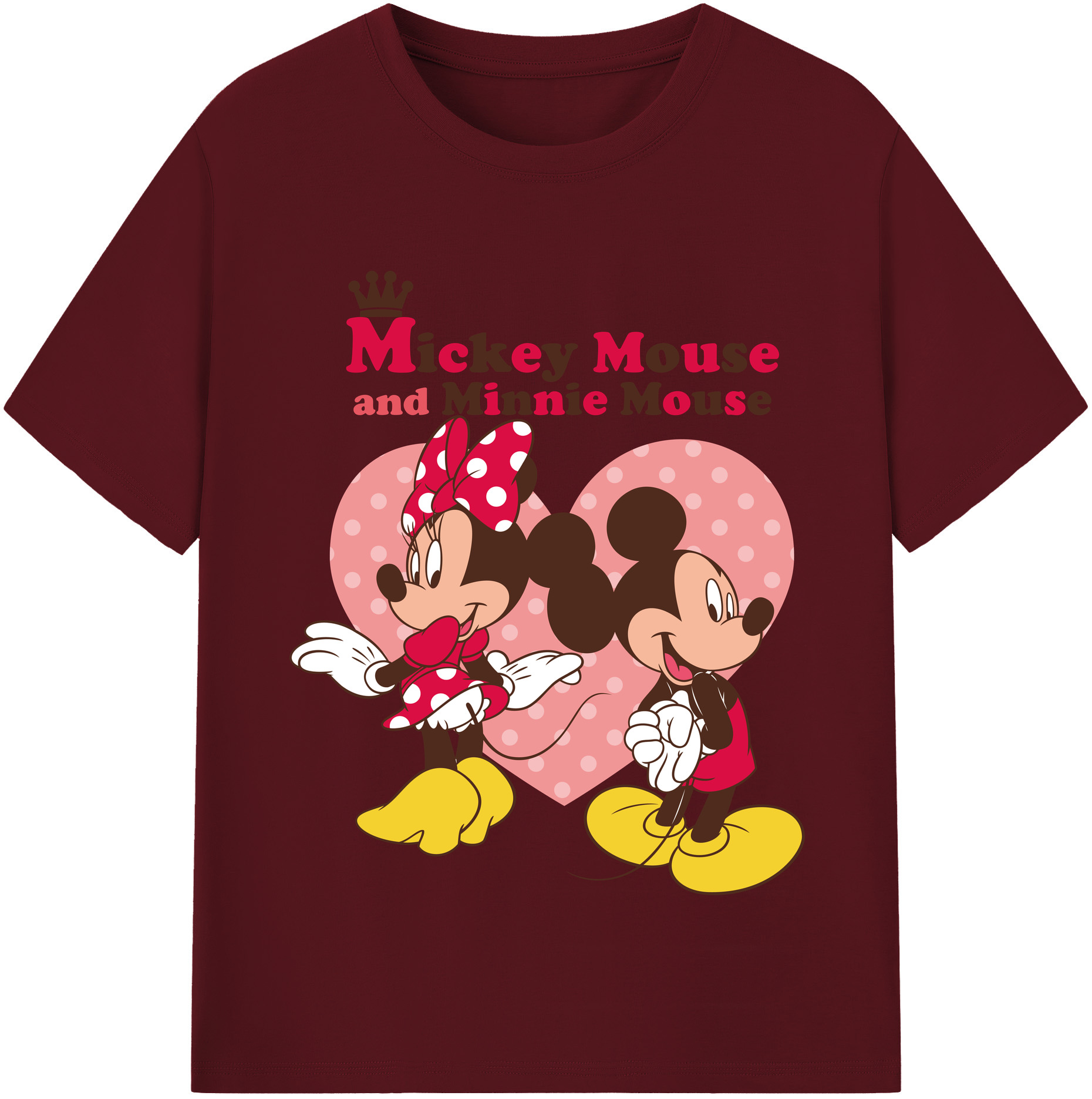 （画像用） ミッキーマウス Mickey Mouse 綿100％半袖Tシャツ（フロントプリント）